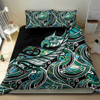 Maori Matariki - Manaia Bedding Set Emerald Paua Shell LT7 - Polynesian Pride