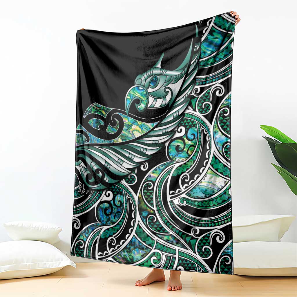Maori Matariki - Manaia Blanket Emerald Paua Shell LT7 - Polynesian Pride
