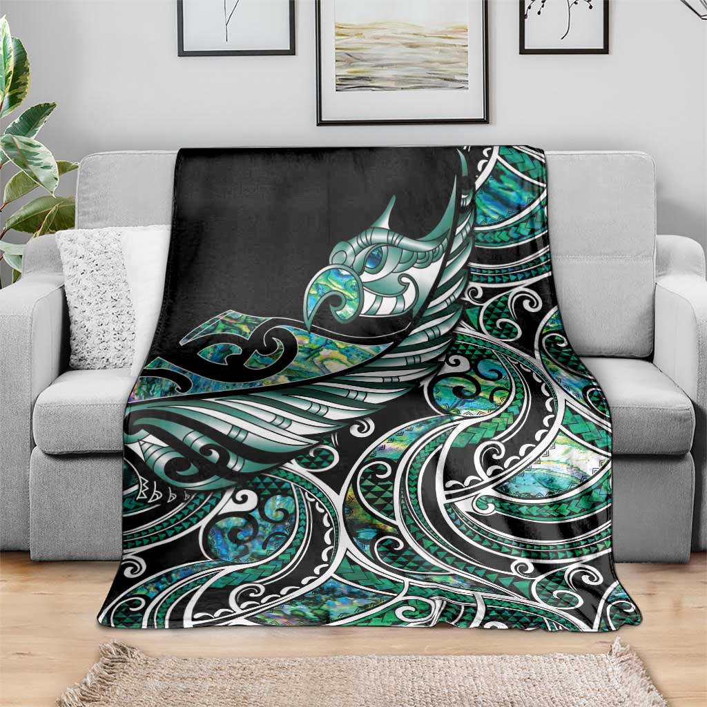 Maori Matariki - Manaia Blanket Emerald Paua Shell LT7 - Polynesian Pride