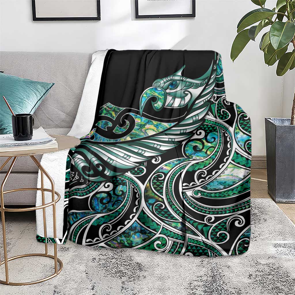 Maori Matariki - Manaia Blanket Emerald Paua Shell LT7 - Polynesian Pride