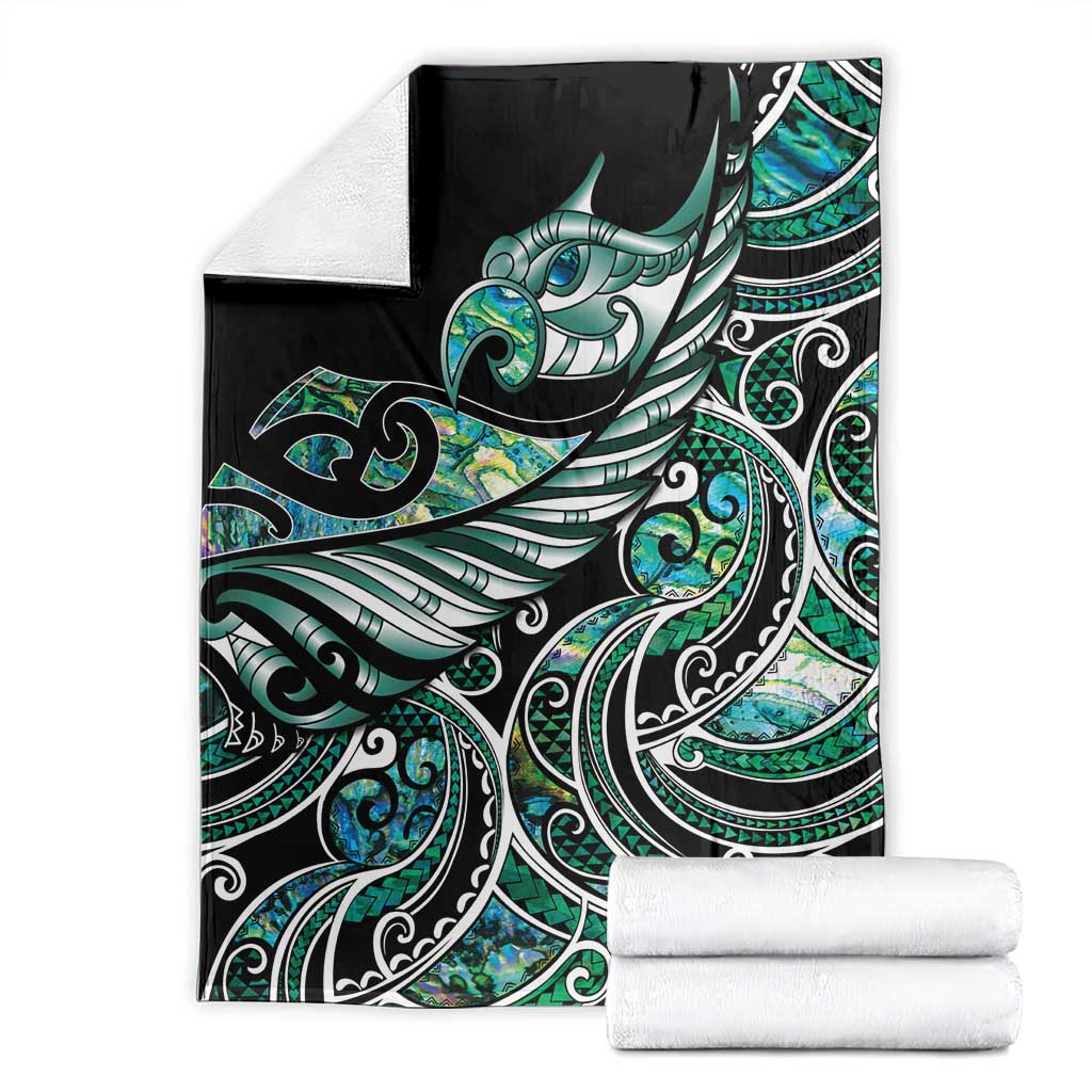 Maori Matariki - Manaia Blanket Emerald Paua Shell LT7 - Polynesian Pride
