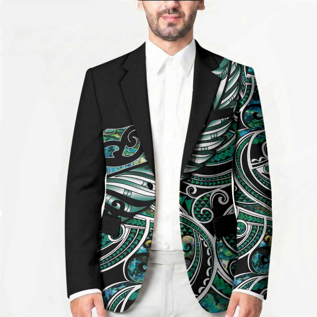 Maori Matariki - Manaia Blazer Emerald Paua Shell LT7 - Polynesian Pride