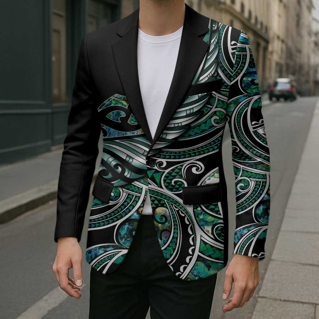 Maori Matariki - Manaia Blazer Emerald Paua Shell LT7 - Polynesian Pride