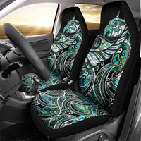 Maori Matariki - Manaia Car Seat Cover Emerald Paua Shell LT7 - Polynesian Pride