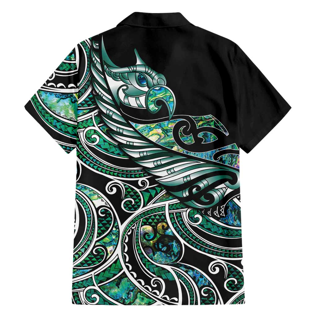 Maori Matariki - Manaia Family Matching Puletasi and Hawaiian Shirt Emerald Paua Shell LT7 - Polynesian Pride