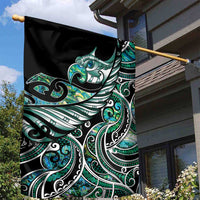 Maori Matariki - Manaia Garden Flag Emerald Paua Shell LT7 - Polynesian Pride
