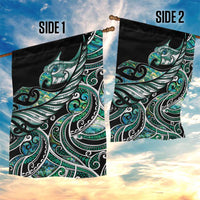 Maori Matariki - Manaia Garden Flag Emerald Paua Shell LT7 - Polynesian Pride