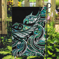 Maori Matariki - Manaia Garden Flag Emerald Paua Shell LT7 Garden Flag Green - Polynesian Pride