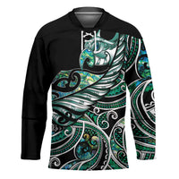Maori Matariki - Manaia Hockey Jersey Emerald Paua Shell LT7 Unisex Green - Polynesian Pride