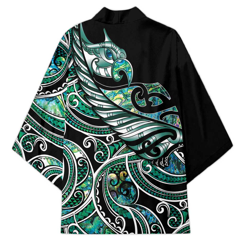 Maori Matariki - Manaia Kimono Emerald Paua Shell LT7 - Polynesian Pride