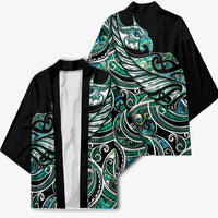 Maori Matariki - Manaia Kimono Emerald Paua Shell LT7 - Polynesian Pride