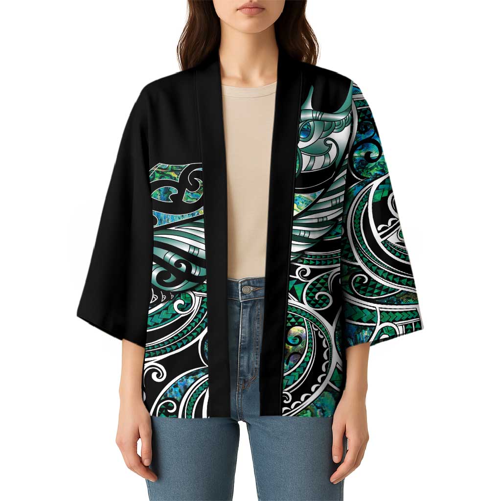 Maori Matariki - Manaia Kimono Emerald Paua Shell LT7 - Polynesian Pride