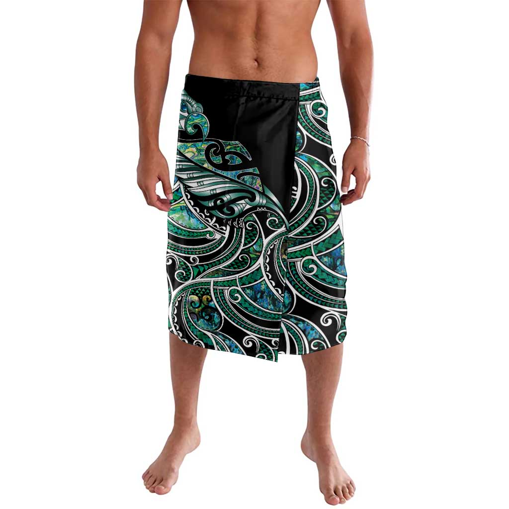 Maori Matariki - Manaia Lavalava Emerald Paua Shell LT7 Green - Polynesian Pride