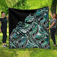 Maori Matariki - Manaia Quilt Emerald Paua Shell LT7 - Polynesian Pride