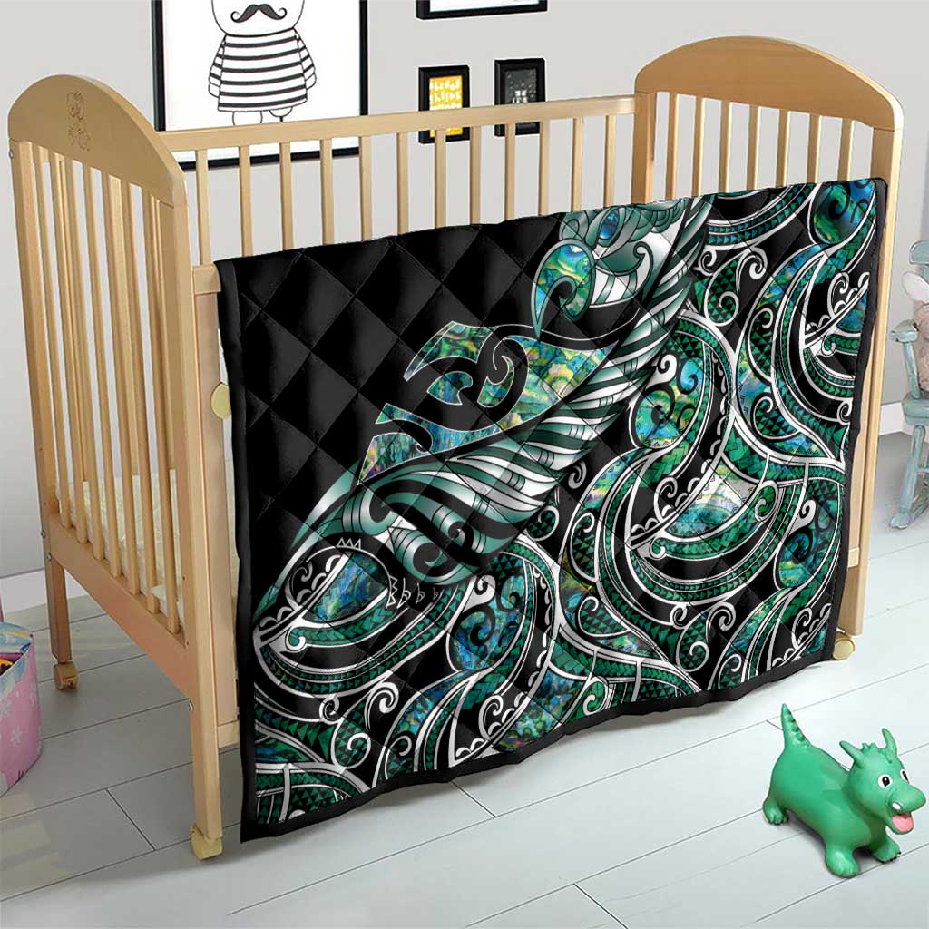 Maori Matariki - Manaia Quilt Emerald Paua Shell LT7 - Polynesian Pride