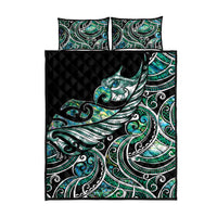 Maori Matariki - Manaia Quilt Bed Set Emerald Paua Shell LT7 - Polynesian Pride
