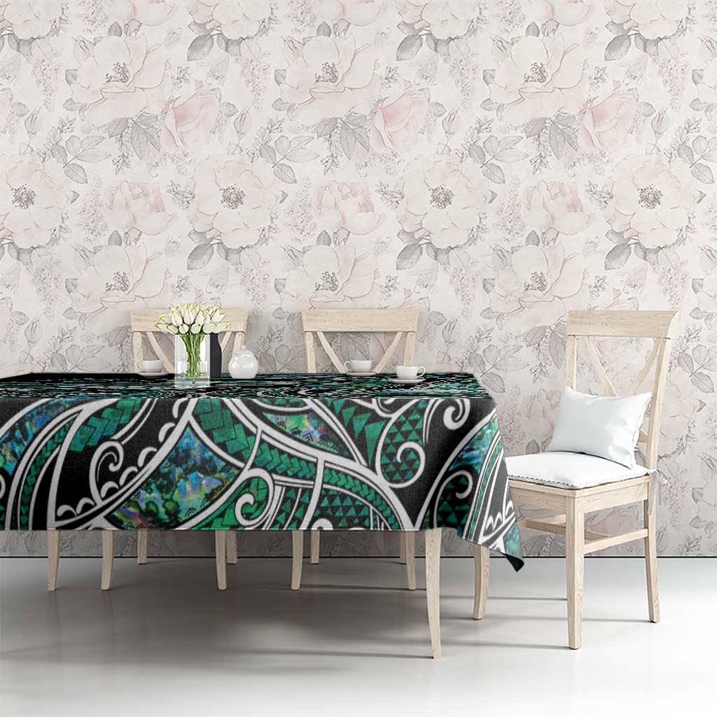 Maori Matariki - Manaia Tablecloth Emerald Paua Shell LT7 - Polynesian Pride