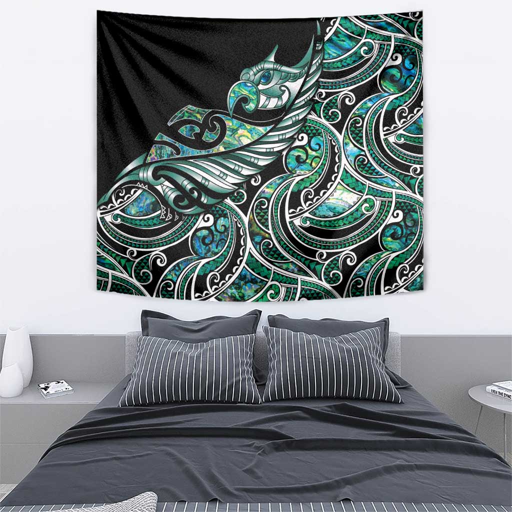 Maori Matariki - Manaia Tapestry Emerald Paua Shell LT7 - Polynesian Pride