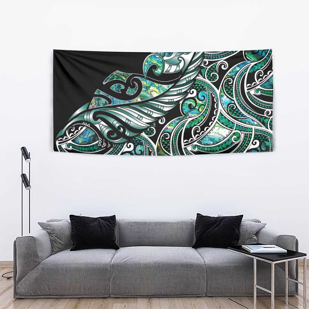Maori Matariki - Manaia Tapestry Emerald Paua Shell LT7 - Polynesian Pride