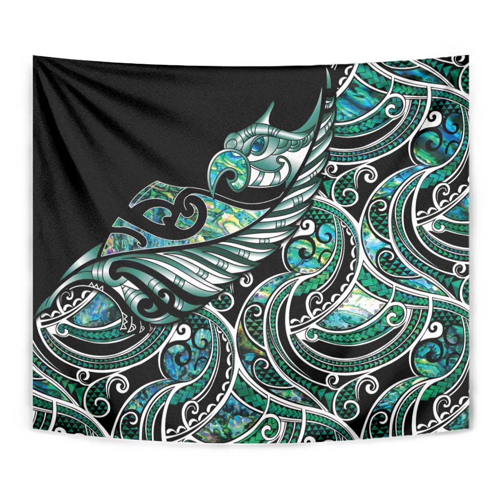 Maori Matariki - Manaia Tapestry Emerald Paua Shell LT7 - Polynesian Pride