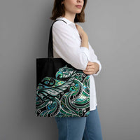 Maori Matariki - Manaia Tote Bag Emerald Paua Shell LT7 - Polynesian Pride