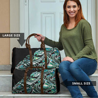 Maori Matariki - Manaia Travel Bag Emerald Paua Shell LT7 - Polynesian Pride