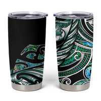 Maori Matariki - Manaia Tumbler Cup Emerald Paua Shell LT7 Green - Polynesian Pride