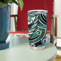 Maori Matariki - Manaia Tumbler Cup Emerald Paua Shell LT7 - Polynesian Pride
