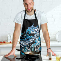 Maori Matariki - Manaia Apron Galaxy Blue Paua Shell