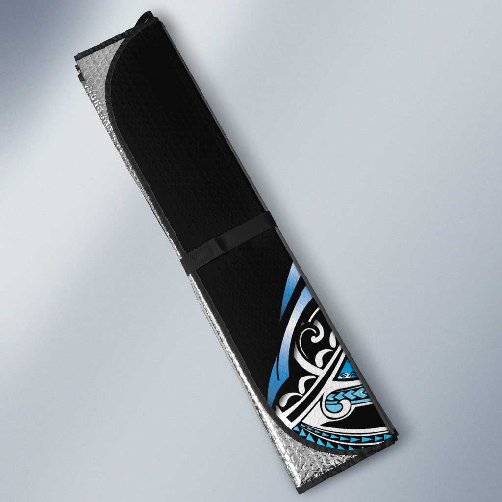 Maori Matariki - Manaia Auto Sun Shade Galaxy Blue Paua Shell LT7 - Polynesian Pride