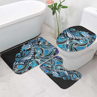 Maori Matariki - Manaia Bathroom Set Galaxy Blue Paua Shell LT7 - Polynesian Pride