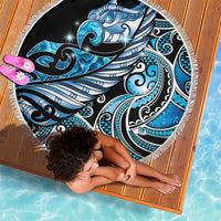 Maori Matariki - Manaia Beach Blanket Galaxy Blue Paua Shell LT7 - Polynesian Pride