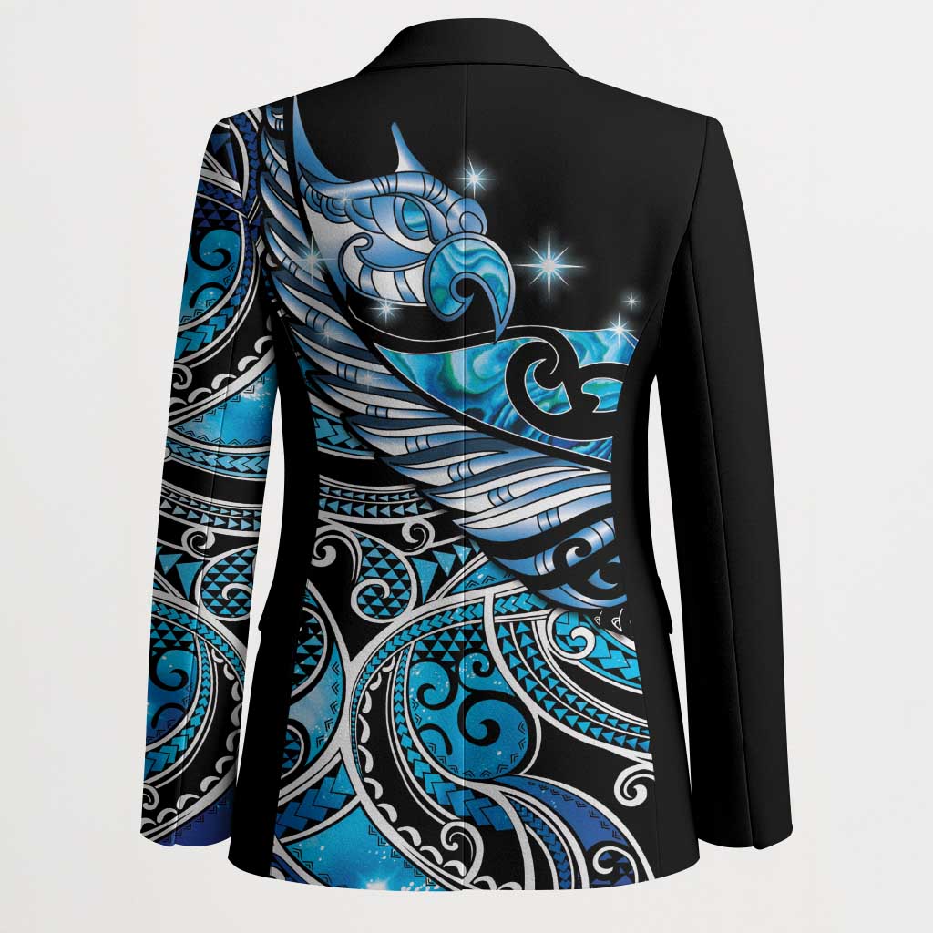 Maori Matariki - Manaia Blazer Galaxy Blue Paua Shell LT7 - Polynesian Pride