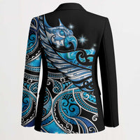 Maori Matariki - Manaia Blazer Galaxy Blue Paua Shell LT7 - Polynesian Pride