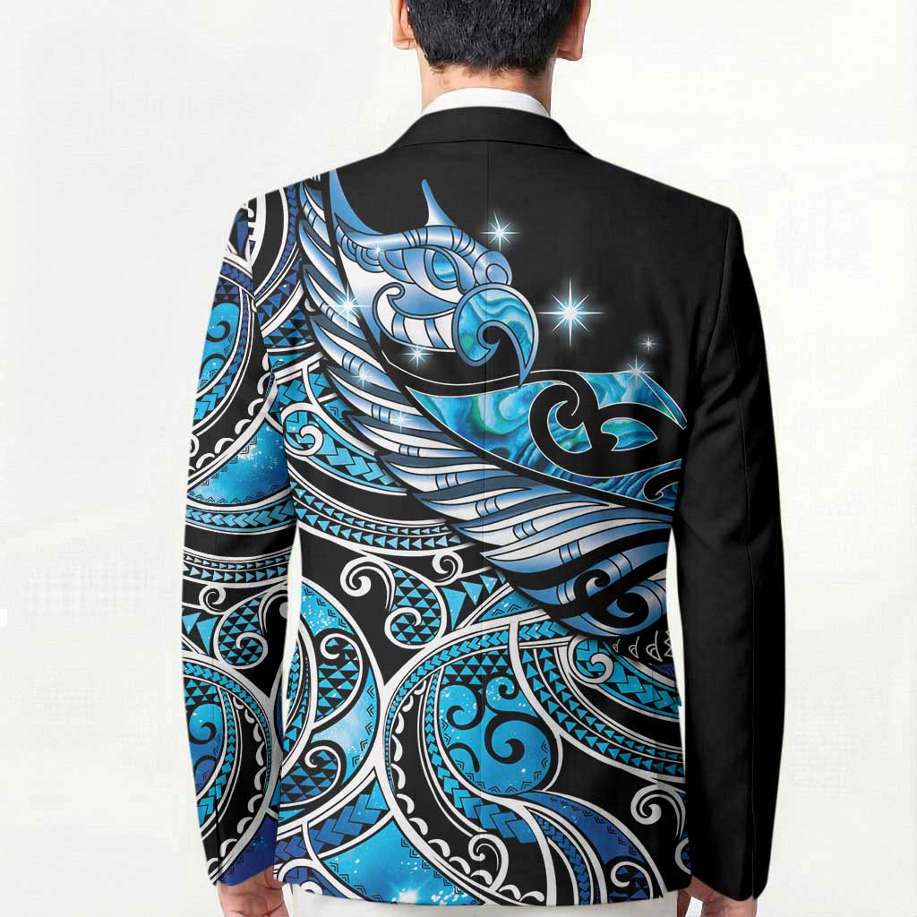 Maori Matariki - Manaia Blazer Galaxy Blue Paua Shell LT7 - Polynesian Pride
