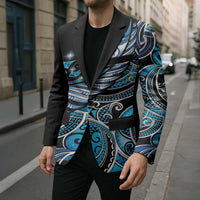 Maori Matariki - Manaia Blazer Galaxy Blue Paua Shell LT7 - Polynesian Pride