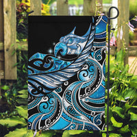 Maori Matariki - Manaia Garden Flag Galaxy Blue Paua Shell LT7 Garden Flag Blue - Polynesian Pride