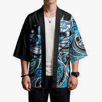 Maori Matariki - Manaia Kimono Galaxy Blue Paua Shell LT7 - Polynesian Pride