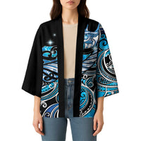 Maori Matariki - Manaia Kimono Galaxy Blue Paua Shell LT7 - Polynesian Pride