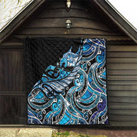 Maori Matariki - Manaia Quilt Galaxy Blue Paua Shell LT7 - Polynesian Pride