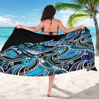 Maori Matariki - Manaia Sarong Galaxy Blue Paua Shell LT7 - Polynesian Pride