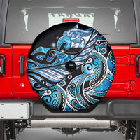 Maori Matariki - Manaia Spare Tire Cover Galaxy Blue Paua Shell LT7 - Polynesian Pride