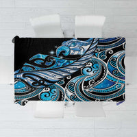Maori Matariki - Manaia Tablecloth Galaxy Blue Paua Shell LT7 Blue - Polynesian Pride