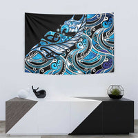 Maori Matariki - Manaia Tapestry Galaxy Blue Paua Shell LT7 - Polynesian Pride