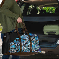 Maori Matariki - Manaia Travel Bag Galaxy Blue Paua Shell LT7 - Polynesian Pride