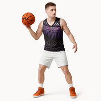 Aotearoa Maori Ngati Porou Iwi Basketball Jersey Korowai Tukutuku Kaokao Motifs