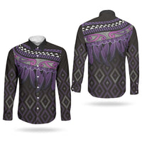 Aotearoa Maori Ngati Porou Iwi Couples Matching Short Sleeve Bodycon Dress and Long Sleeve Button Shirt Korowai Tukutuku Kaokao Motifs