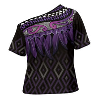 Aotearoa Maori Ngati Porou Iwi Cross Shoulder Shirt Korowai Tukutuku Kaokao Motifs