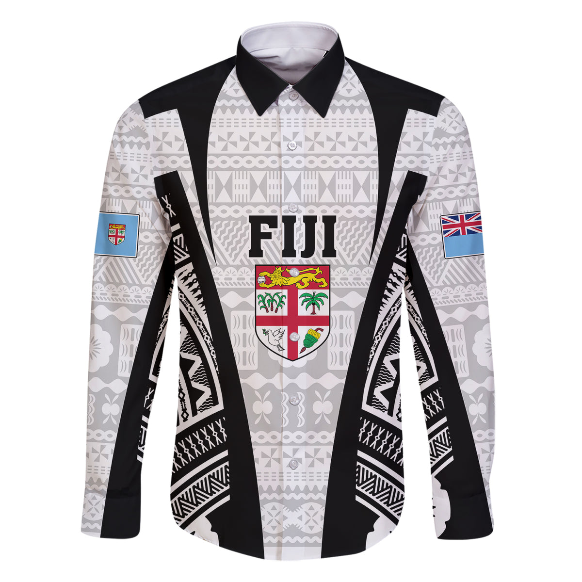 personalised-fiji-rugby-family-matching-short-sleeve-bodycon-dress-and-hawaiian-shirt-2023-world-cup-history-makers-white-ver