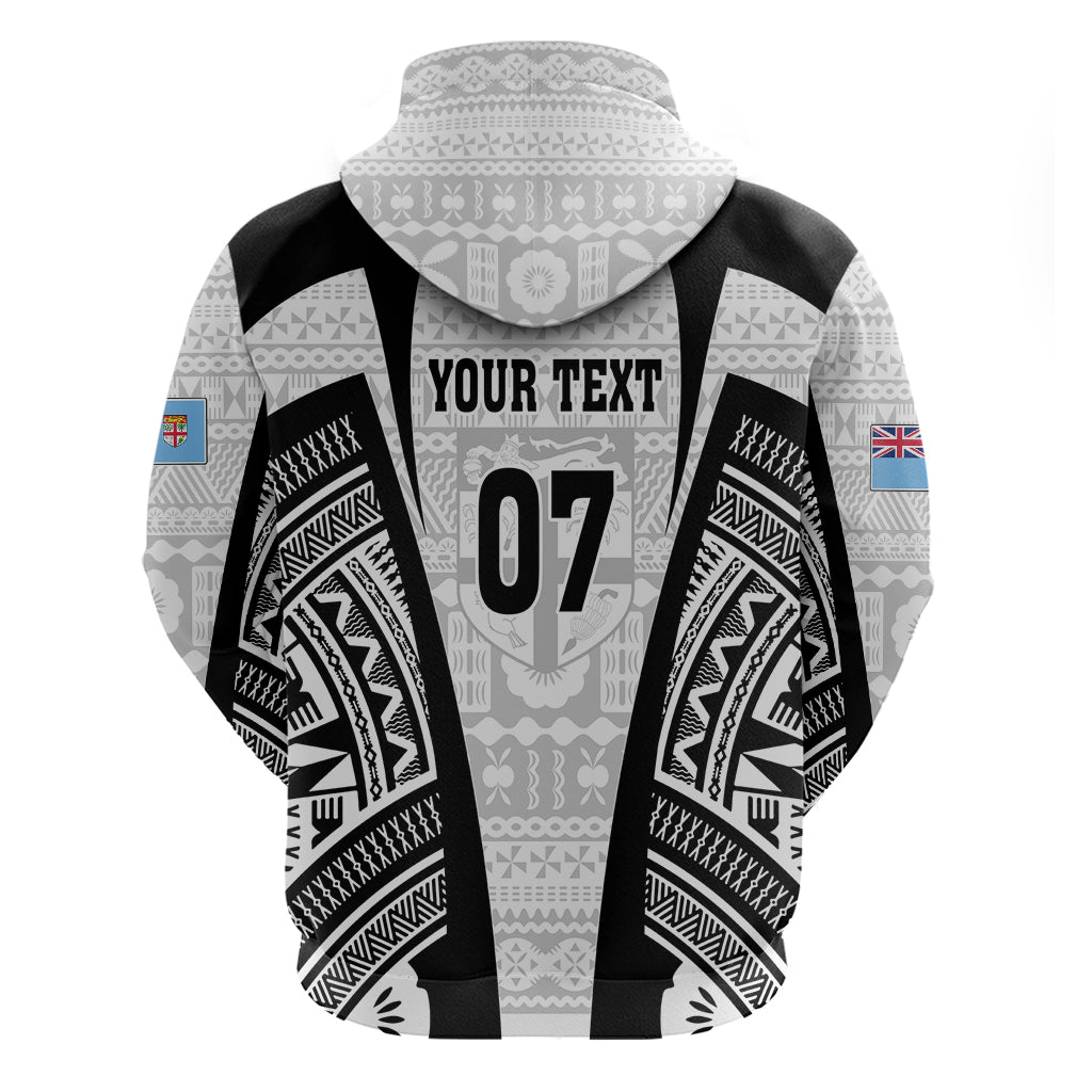 Personalised Fiji Rugby Hoodie 2023 World Cup History Makers - White Ver LT7 - Polynesian Pride